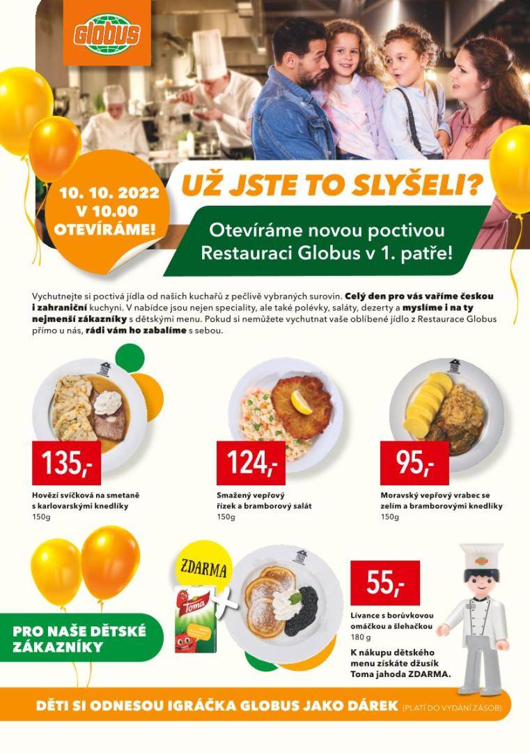 Otevíráme restauraci Globus | Obchodní centrum Europark
