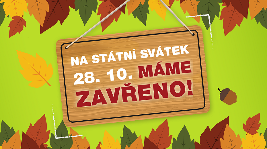 NA STÁTNÍ SVÁTEK 28. 10. MÁME ZAVŘENO | Obchodní centrum Europark