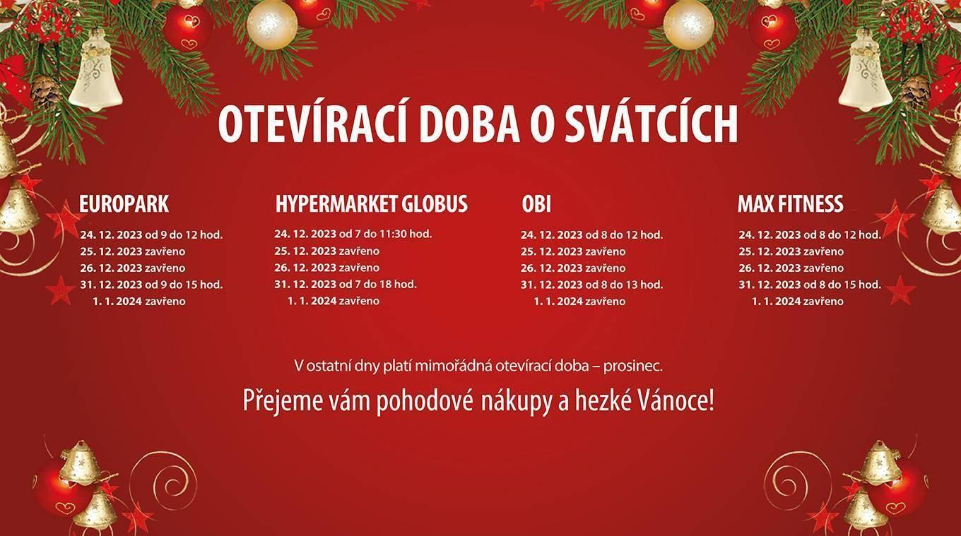 Otevírací doba o svátcích | Obchodní centrum Europark