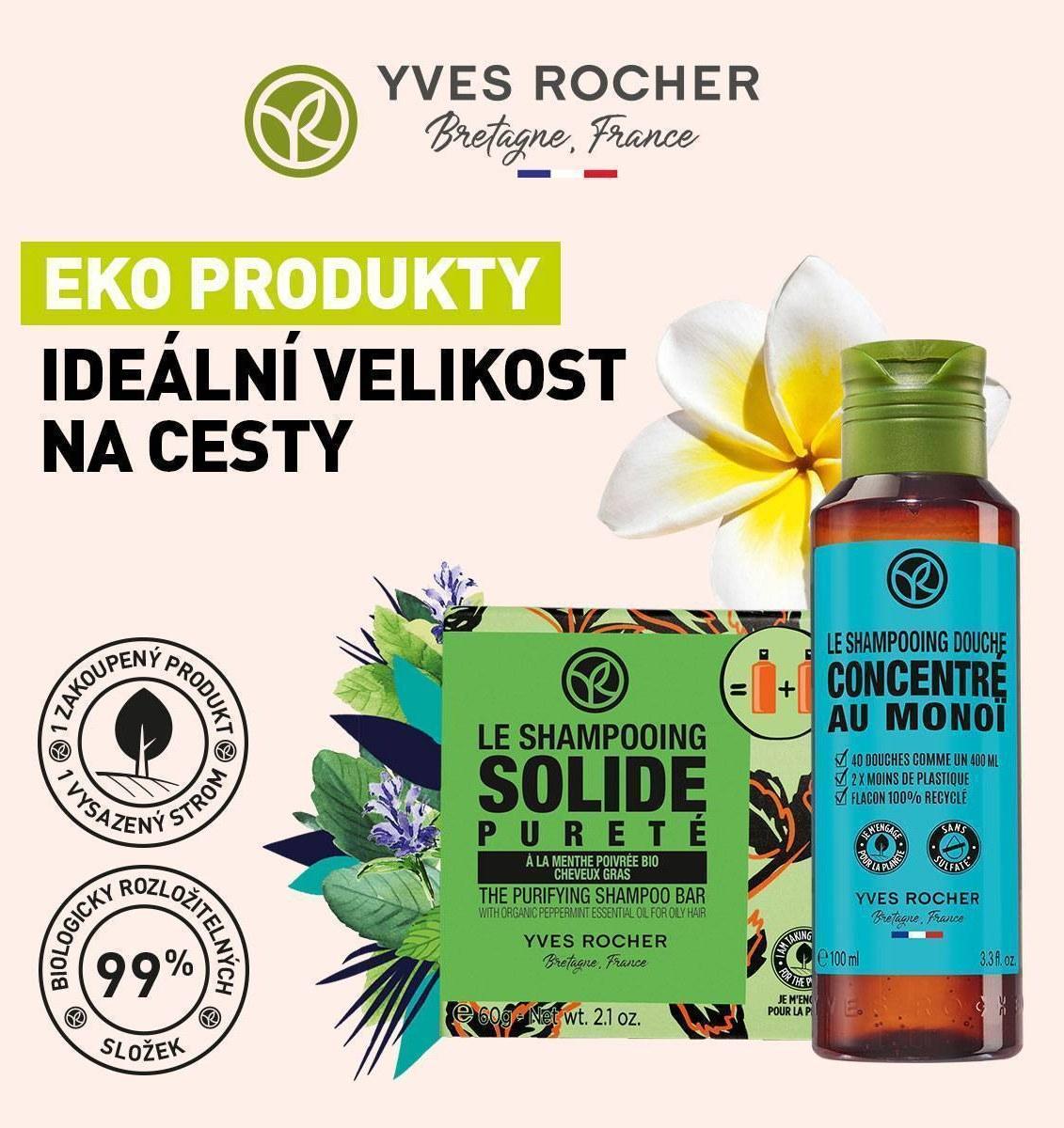 Eko produkty od rostlinné kosmetiky Yves Rocher