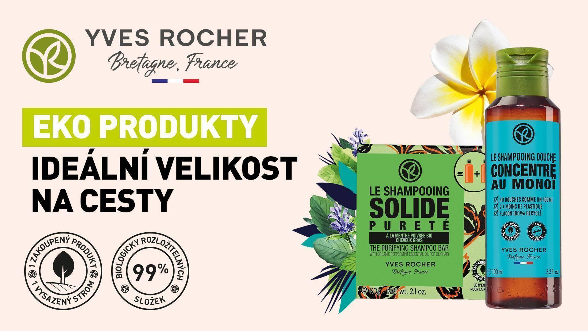 Eko produkty od rostlinné kosmetiky Yves Rocher