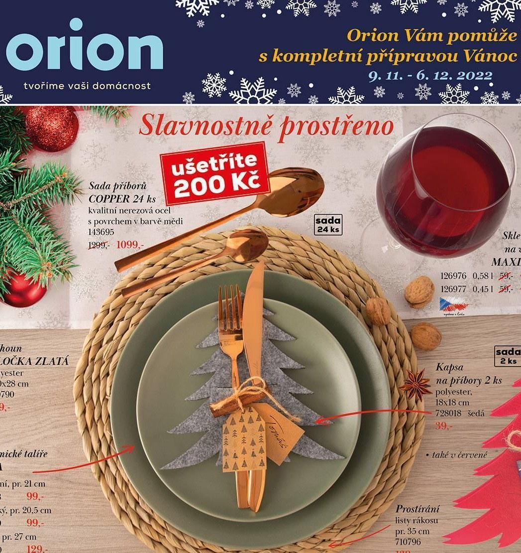 Vánoční akční leták Orion | Obchodní centrum Europark