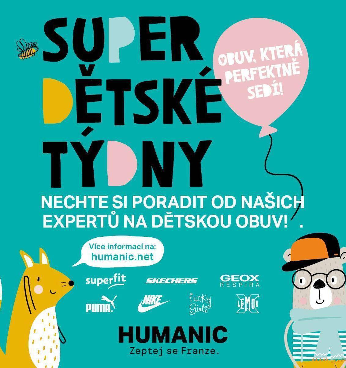 Super dětské týdny Humanic | Obchodní centrum Europark