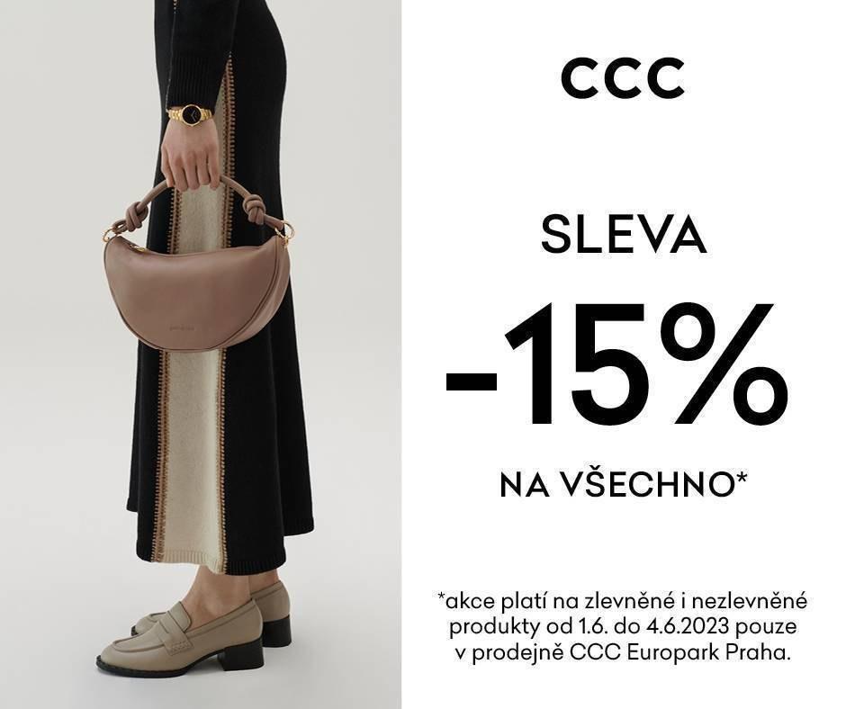 15 % sleva na vše CCC | Obchodní centrum Europark