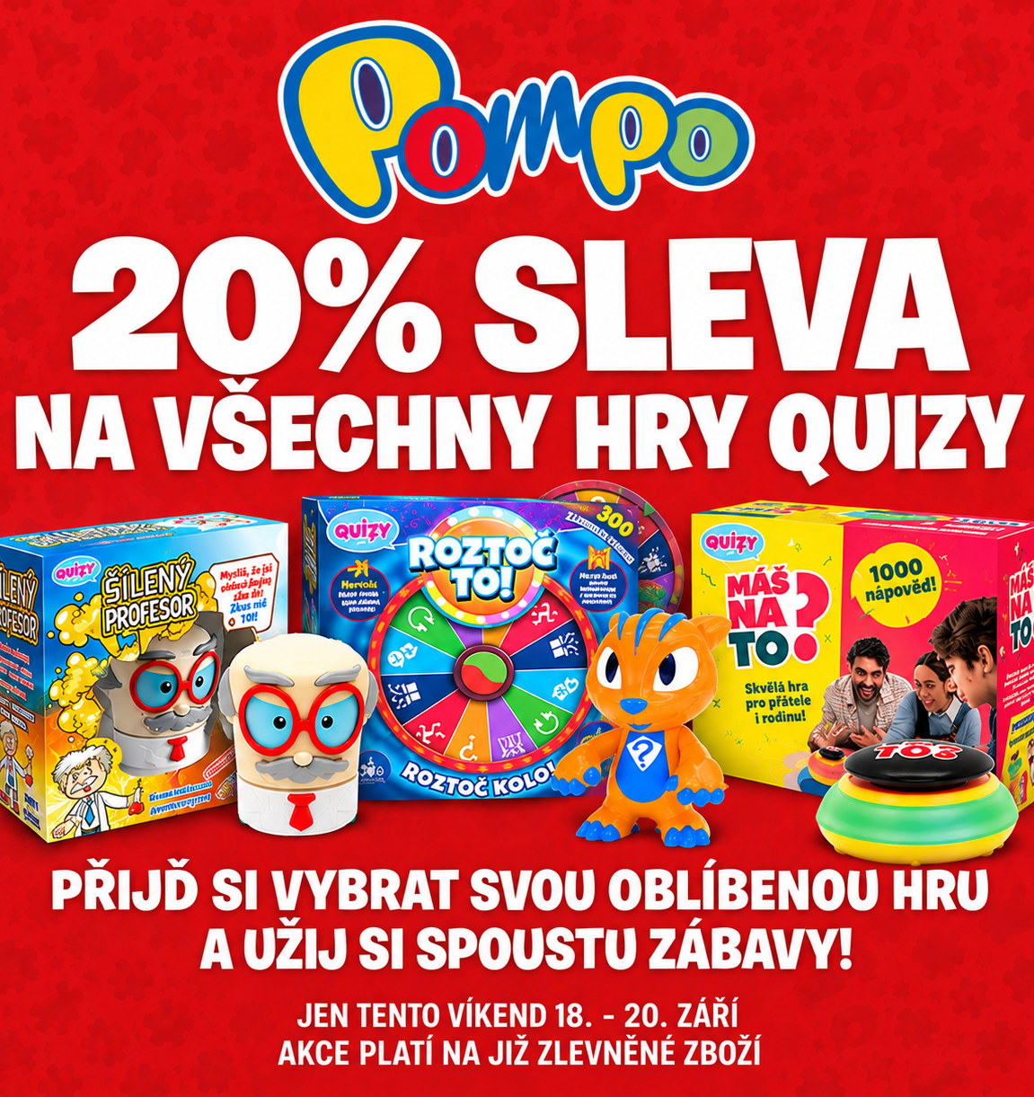 Sleva na všechny hry Quizy! | Obchodní Centrum EUROPARK